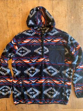 Original Deluxe Black and Gray Fleece Pullover